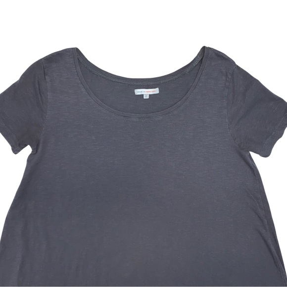 Organic Cotton Tunic Dress Short Sleeve Relaxed Boho Sustainable Lagenlook Layer - Picture 4 of 14